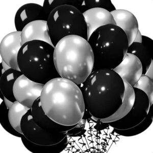 10pcs black and grey helium balloon — Balloons Delivery Qatar | Better Half Flowers Doha